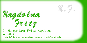 magdolna fritz business card